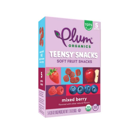 Plum Organics Teensy Snacks Soft Fruit Snacks for Toddlers